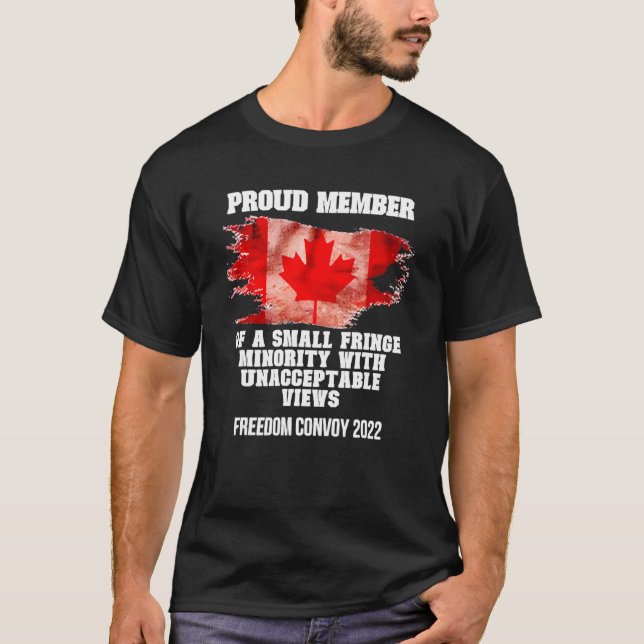 Camiseta Orgulloso Miembro De Pequeña Minoría Fringe Con Un (Anverso)