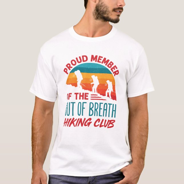 Camiseta Orgulloso miembro del Club de Senderismo Out of Br (Anverso)