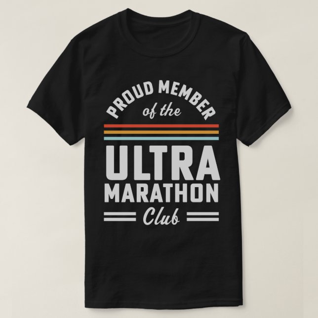 Camiseta Orgulloso Miembro del Club Ultra Marathon First Ul (Diseño del anverso)