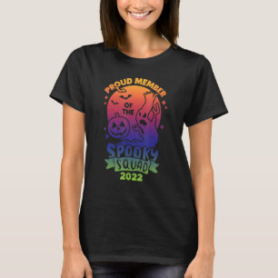 Camiseta Orgulloso Miembro del Equipo Spooky 2022 Feliz Hal
