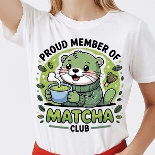 Camiseta Orgulloso Miembro Del Matcha Club - Amantes De Cut