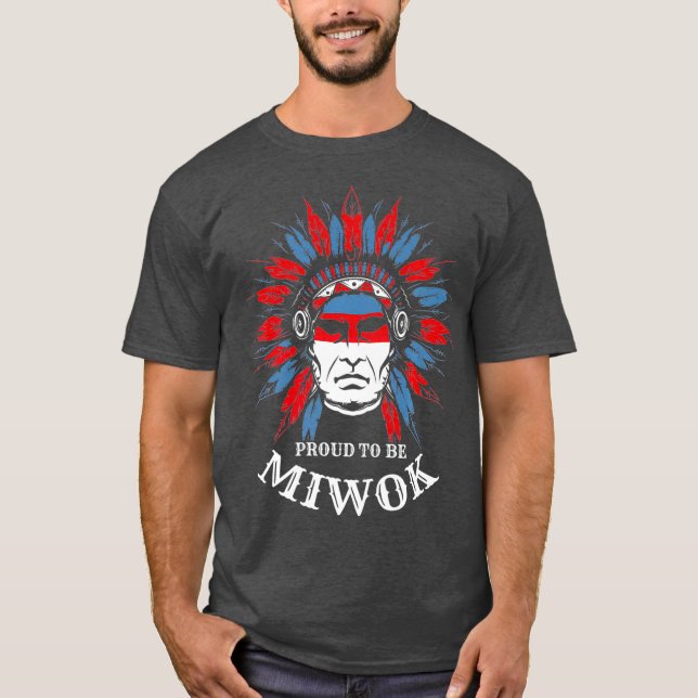 Camiseta Orgulloso Miwok Native American Premium (Anverso)