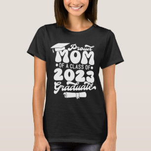Camiseta Orgulloso MOM de una clase de 2023 Graduado Retro