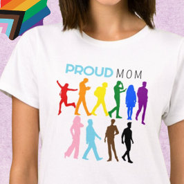 Camiseta Orgulloso MOM Orgullo mezclado de género LGBTQIA+B