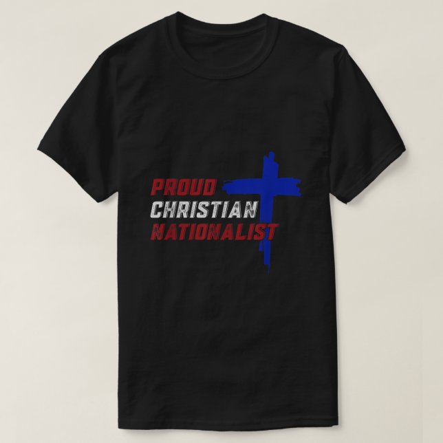 Camiseta Orgulloso nacionalista cristiano (Diseño del anverso)