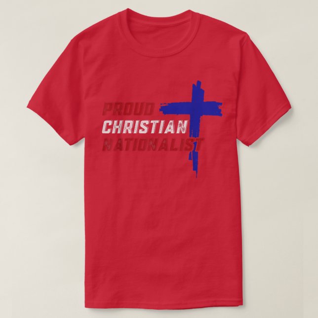 Camiseta Orgulloso nacionalista cristiano  (Diseño del anverso)