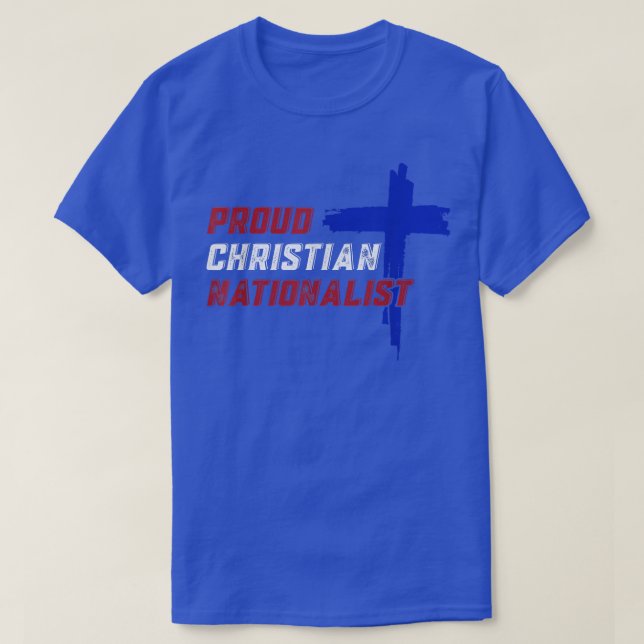 Camiseta Orgulloso nacionalista cristiano  (Diseño del anverso)