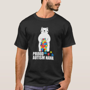 Camiseta Orgulloso Nana Bear Autismo Rompecabezas De Concie