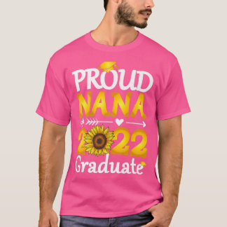 Camiseta Orgulloso Nana de graduación de girasol graduado e
