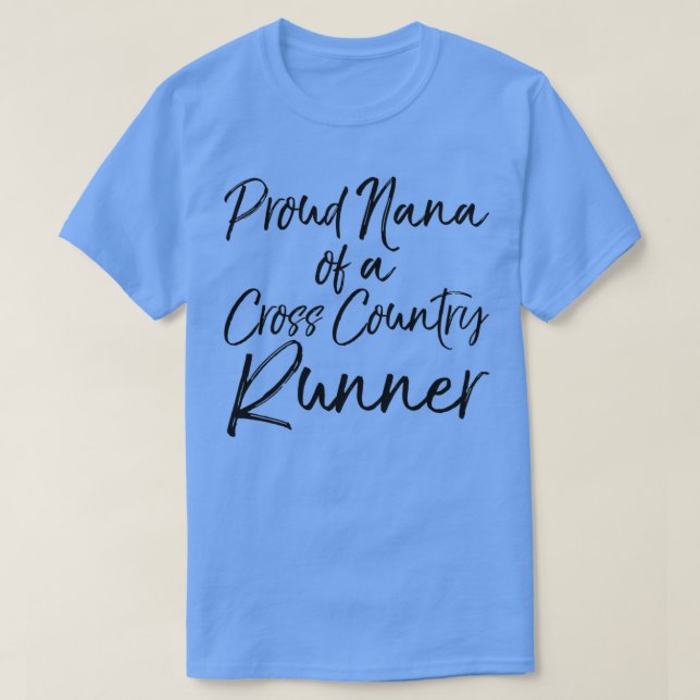 Camiseta Orgulloso Nana de un corredor de travesía divertid (Diseño del anverso)