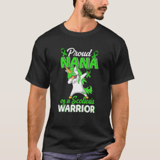 Camiseta Orgulloso Nana De Un Guerrero De La Escoliosis Cin