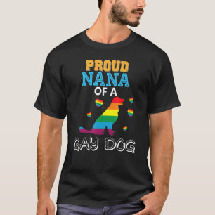 Camiseta Orgulloso Nana De Un Perro Gay Orgullo Lesbiano Lg