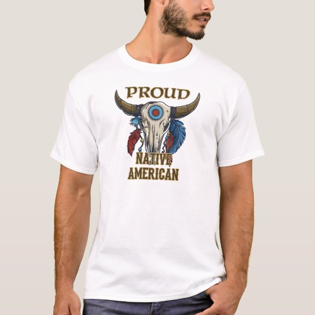 Camiseta Orgulloso nativo americano (Anverso)