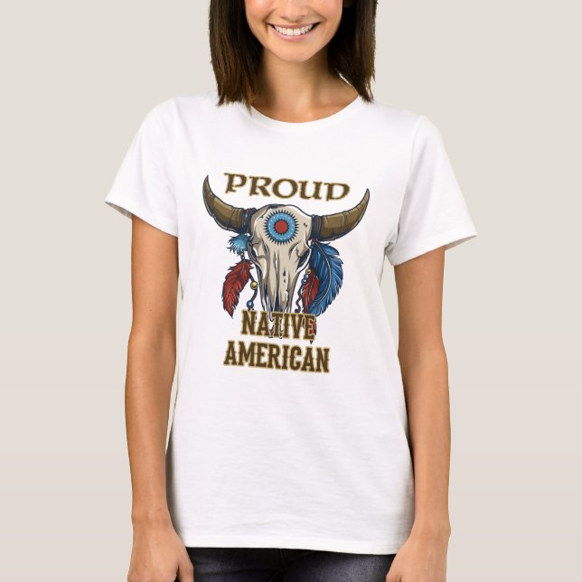 Camiseta Orgulloso nativo americano (Anverso)