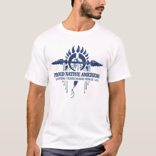 Camiseta Orgulloso nativo americano (luchando contra el ter