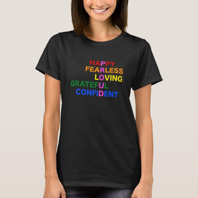 Camiseta ORGULLOSO negro (Anverso)