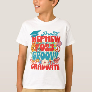 Camiseta Orgulloso NEPHEW de una clase de 2023 Graduate Ret