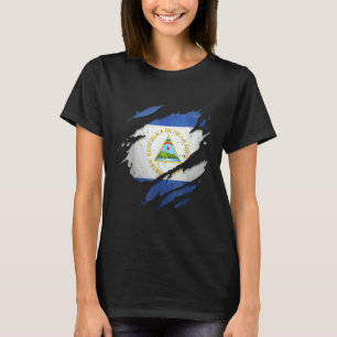 Camiseta Orgulloso Nicaragüense Bandera de Nicaragua Desg