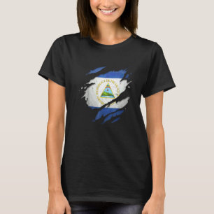 Camiseta Orgulloso Nicaragüense  Bandera de Nicaragua Desga