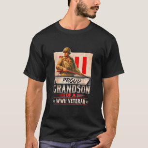 Camiseta Orgulloso Nieto De Un Veterano De Wwii