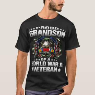Camiseta Orgulloso Nieto De Un Veterano Ejército De La Segu