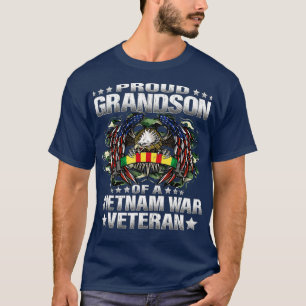 Camiseta Orgulloso Nieto De Un Veterano Militar Vietnamita