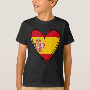 Camiseta Orgulloso Niño Niña Tía Padre Madre España Bandera