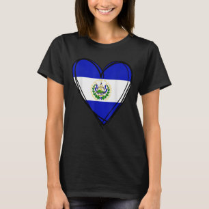 Camiseta Orgulloso Niño Salvadoreño Mi Hola El Salvador Ban