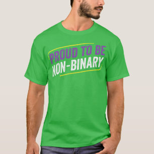 Camiseta Orgulloso no binario de ser LGBT no binario Enby N