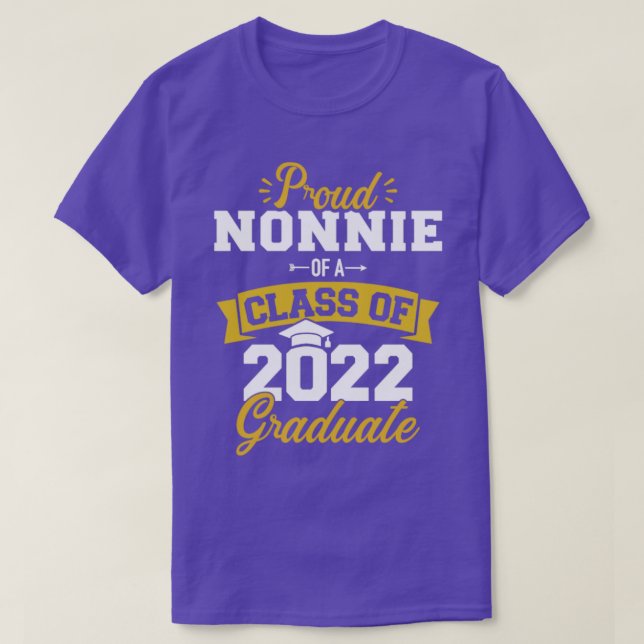 Camiseta Orgulloso nonnie de una clase de graduado de 2022  (Diseño del anverso)