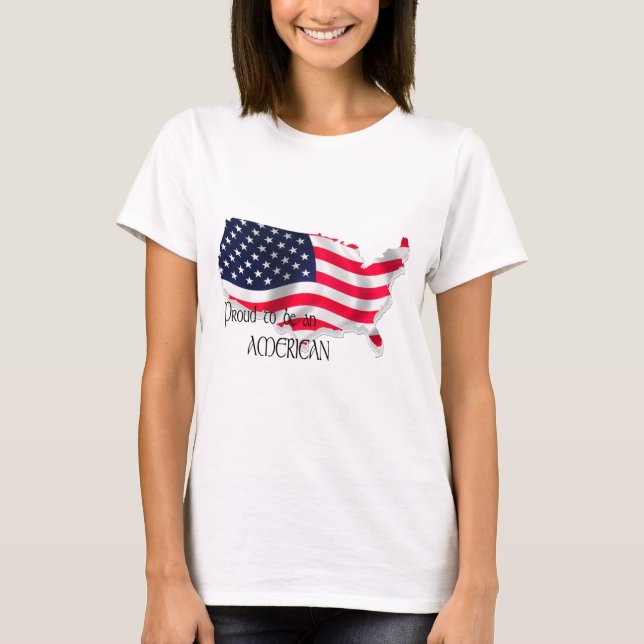 Camiseta Orgulloso norteamericano (Anverso)