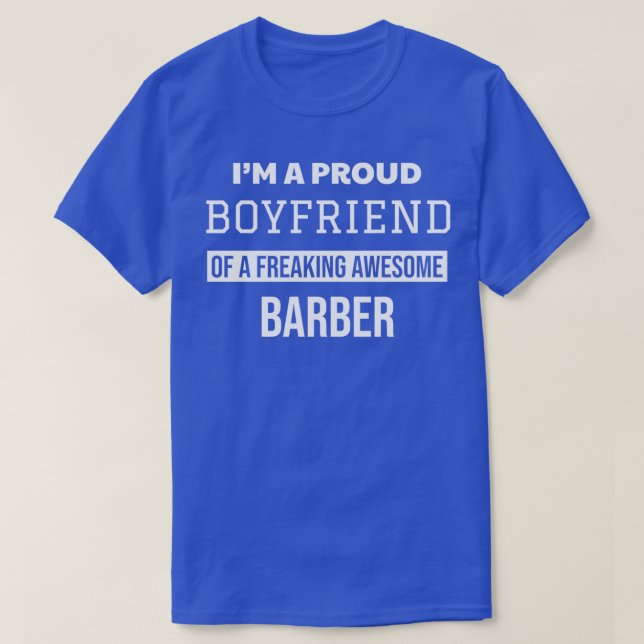 Camiseta Orgulloso novio de Barber (Diseño del anverso)