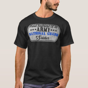Camiseta Orgulloso Novio De La Guardia Nacional Del Ejércit