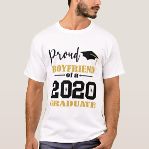 Camiseta Orgulloso novio de un graduado en 2020