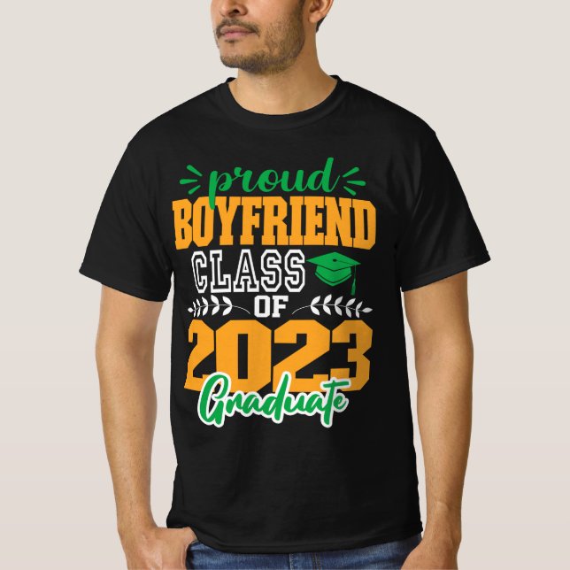 Camiseta Orgulloso NOVIO de una clase de SCRIPT MODERNO 202 (Anverso)