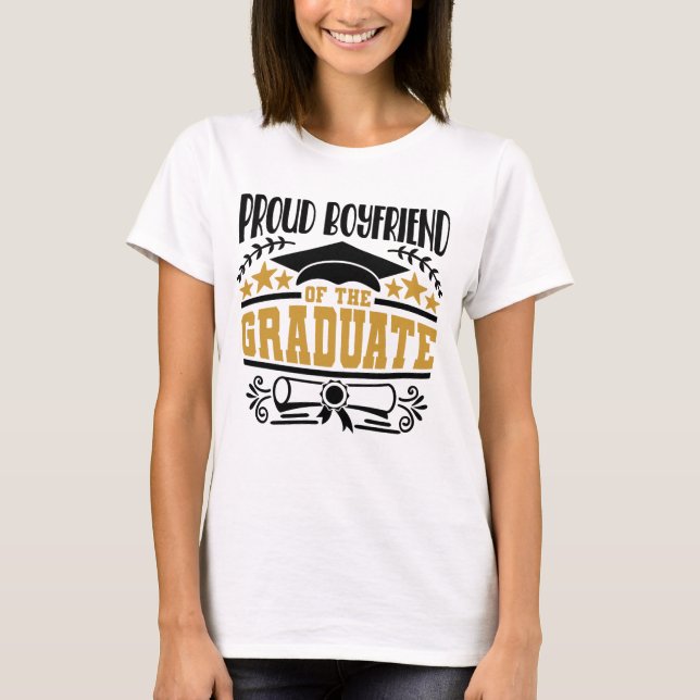 Camiseta Orgulloso Novio Del Graduado (Anverso)