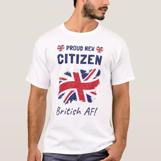 Camiseta Orgulloso nuevo ciudadano británico, ceremonia de  (Anverso)