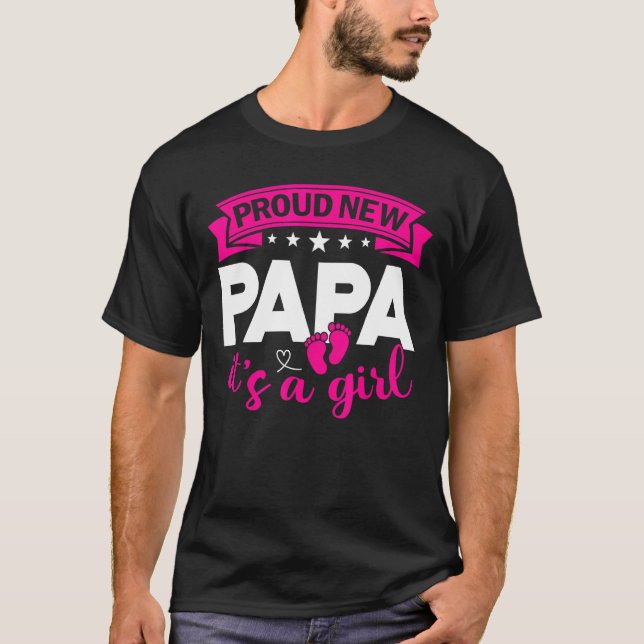 Camiseta Orgulloso nuevo papá es revelación de género Chica (Anverso)