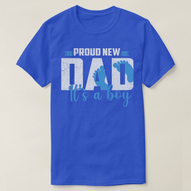 Camiseta Orgulloso nuevo papá es revelación de género de em (Diseño del anverso)