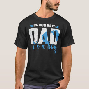 Camiseta Orgulloso nuevo papá es revelación de género de em