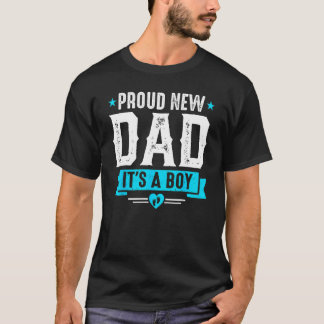 Camiseta Orgulloso nuevo papá es un chico lindo, bebé del d