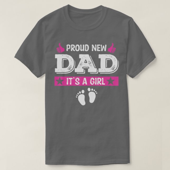 Camiseta Orgulloso Nuevo Papá Es Un Día De Los Padres Bebés (Diseño del anverso)