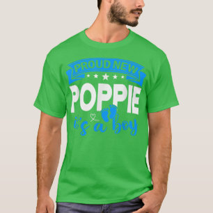 Camiseta Orgulloso nuevo poppie es un niño revelar género h