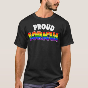 Camiseta Orgulloso Orgullo Gay Boricua LGBT Arcoiris Puerto