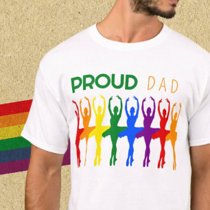 Camiseta Orgulloso orgullo gay de DAD Siluetas de ballet ar