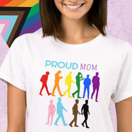 Camiseta Orgulloso orgullo gay de MOM LGBTQIA+Silhouette de