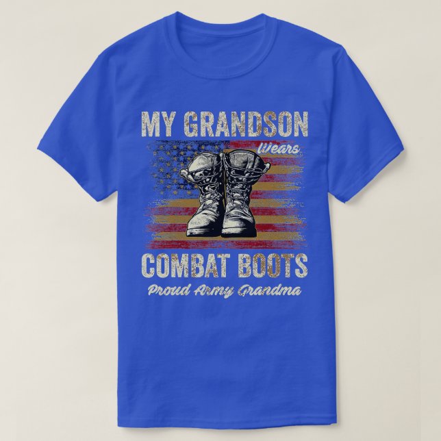 Camiseta Orgulloso Orgullo Militar Abuela Armada (22) (Diseño del anverso)
