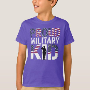 Camiseta Orgulloso Orgullo Militar de Niños
