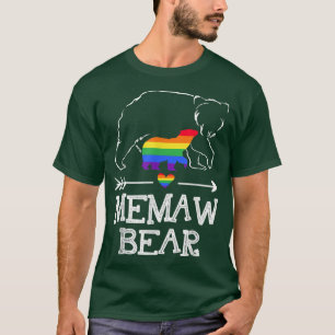 Camiseta Orgulloso oso de la tía bandera arcoiris Mont del 