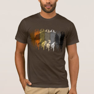 Camiseta Orgulloso Oso Grunge Genial Sombra Oso Gay